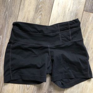 XS black PrAna spandex shorts